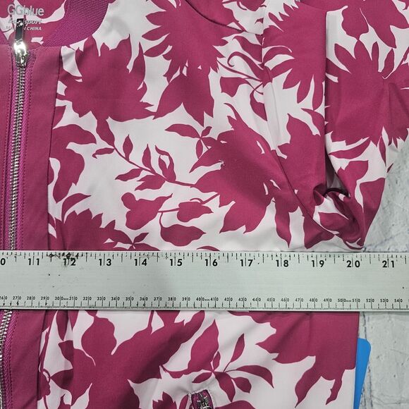 GG Blue Luxe Sport WOMENS SIZE SMALL Golf Bomber Full Zip Jacket - Picture 6 of 12